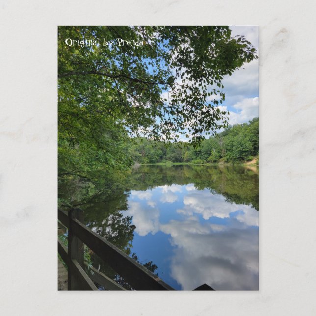 Carte Postale Vue sur le lac (Devant)