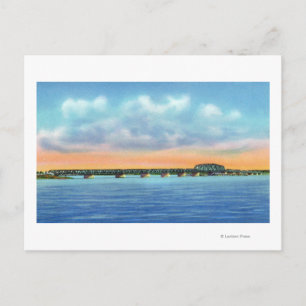 Carte Postale Vue sur le lac éloigné du nouveau pont