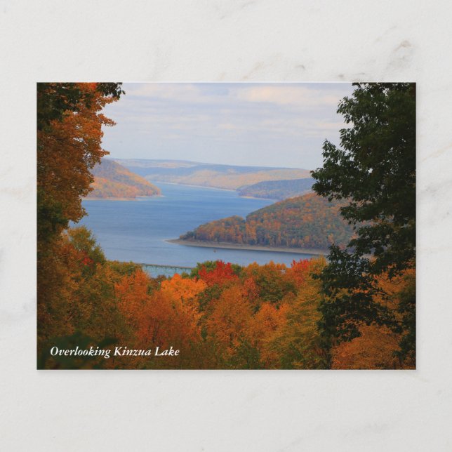 Carte Postale Vue sur le lac Kinzua (Devant)