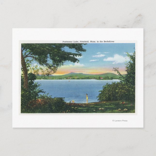 Carte Postale Vue sur le lac Pontoosuc (Devant)