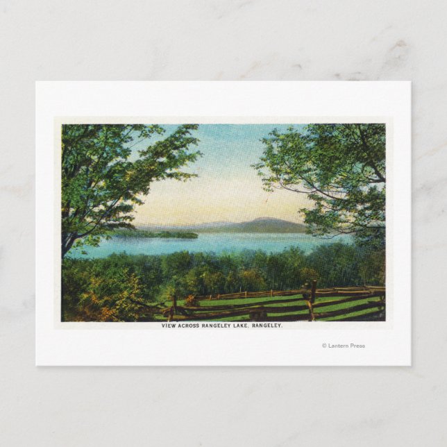Carte Postale Vue Sur Le Lac Rangeley (Devant)