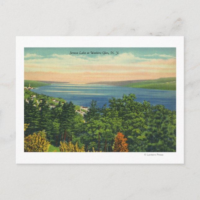 Carte Postale Vue sur le lac Seneca (Devant)