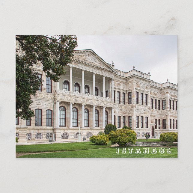 Carte Postale Vue sur le palais de Dolmabahce. (Devant)