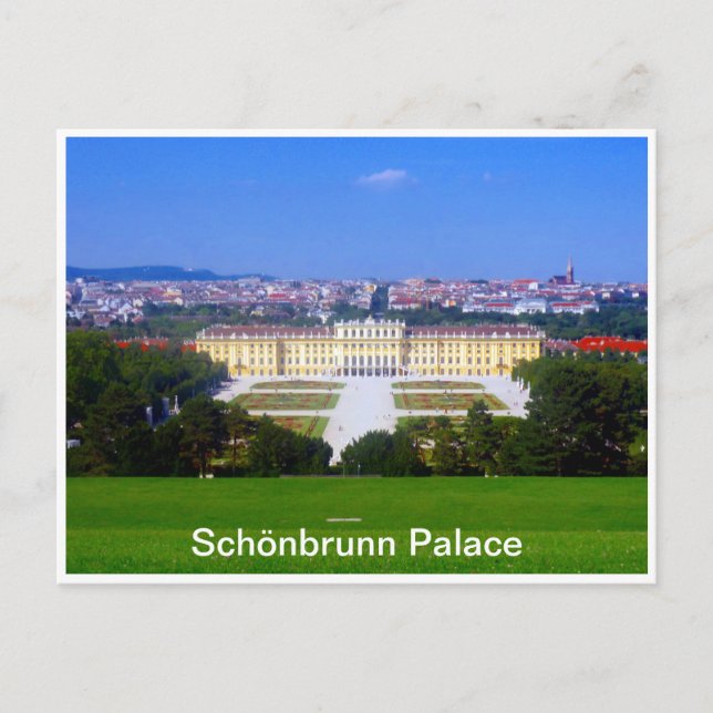 Carte Postale vue sur le palais de schönbrunn (Devant)