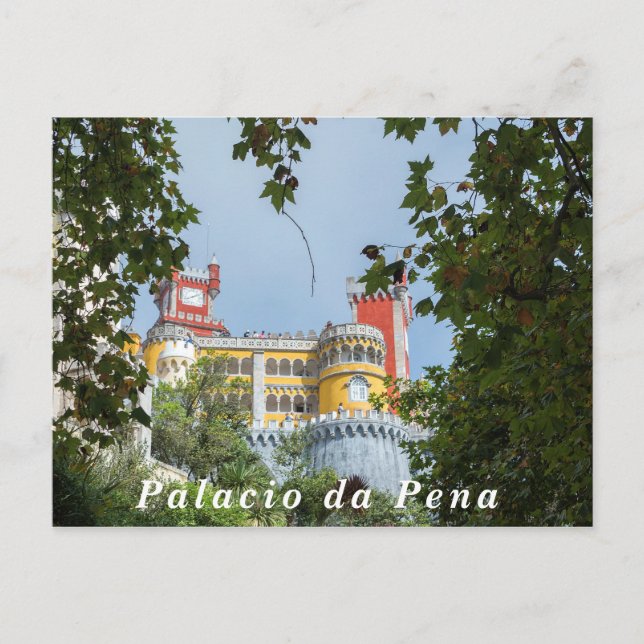 Carte Postale Vue sur le Palais Pena. (Devant)