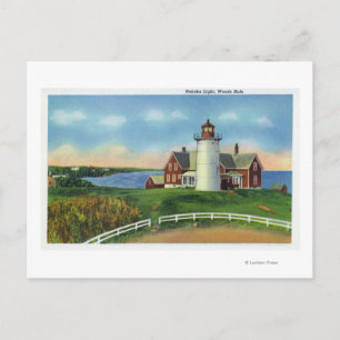 Carte Postale Vue sur le phare Nobska, Hole Woods