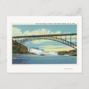 Carte Postale Vue sur le pont Falls View avant l'effondrement