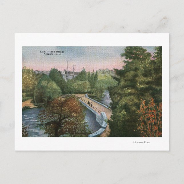 Carte Postale Vue sur le pont Luna Island (Devant)