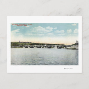 Carte Postale Vue sur le pont New Lake Quinsigamond