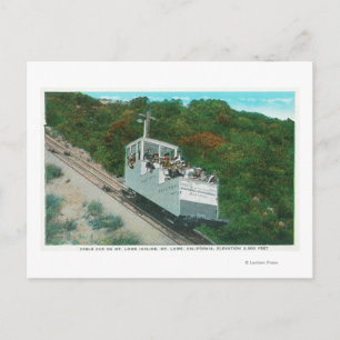 Carte Postale Vue sur le téléphérique du mont Lowe Incline