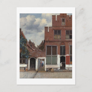 Carte Postale Vue sur les maisons de Delft The Little Street