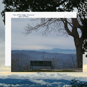 Carte Postale Vue sur les montagnes Blue Ridge depuis Jump Off R