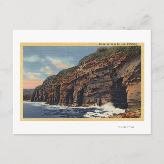 Carte Postale Vue sur les Sept Grottes (Devant)