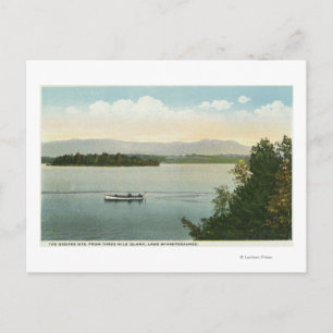Carte Postale Vue sur l'île de trois miles de l'Ossipee Mts