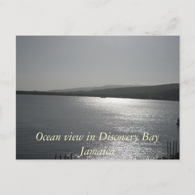 Carte Postale Vue sur l'océan à Discovery Bay Jamaïque (Devant)