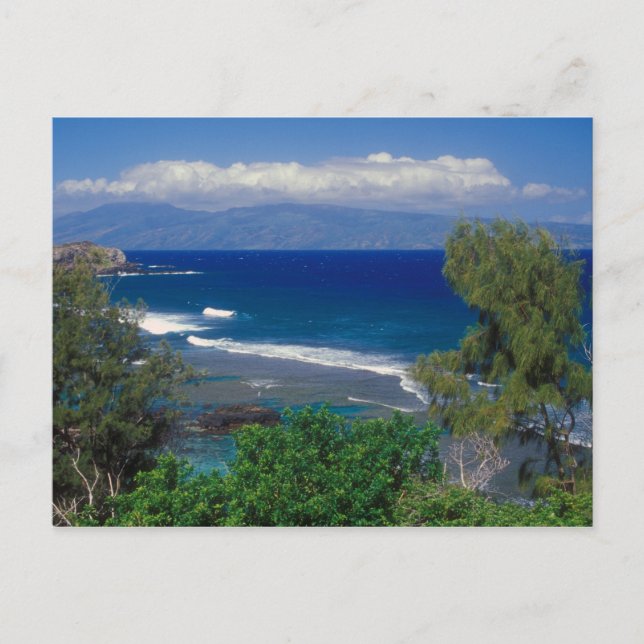 Carte Postale Vue sur l'océan du Maui Ouest (Devant)