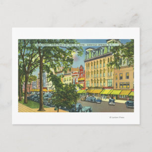 Carte Postale Vue sur Main Street de l'US Hotel Porch