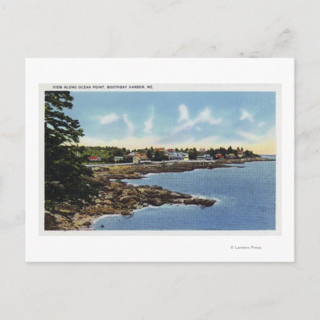 Carte Postale Vue sur Ocean Point, Maisons en bord de mer (Devant)