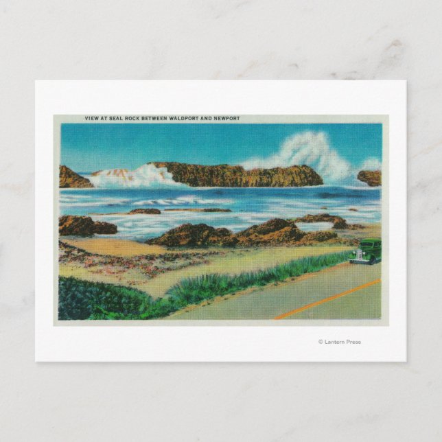 Carte Postale Vue sur Seal Rock entre Waldport et Newport (Devant)