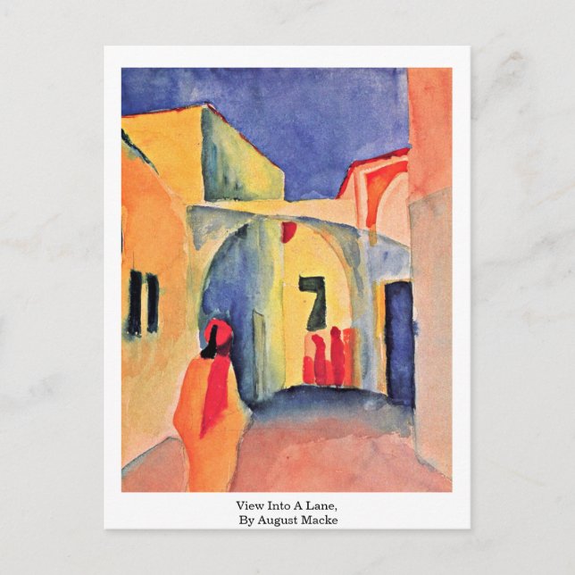 Carte Postale Vue Sur Une Voie, En Août Macke (Devant)