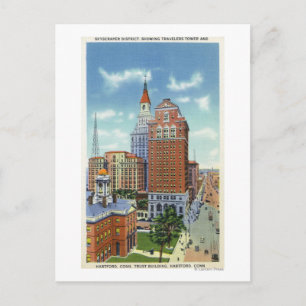 Carte Postale Vue tour de confiance Bldg et Travellers