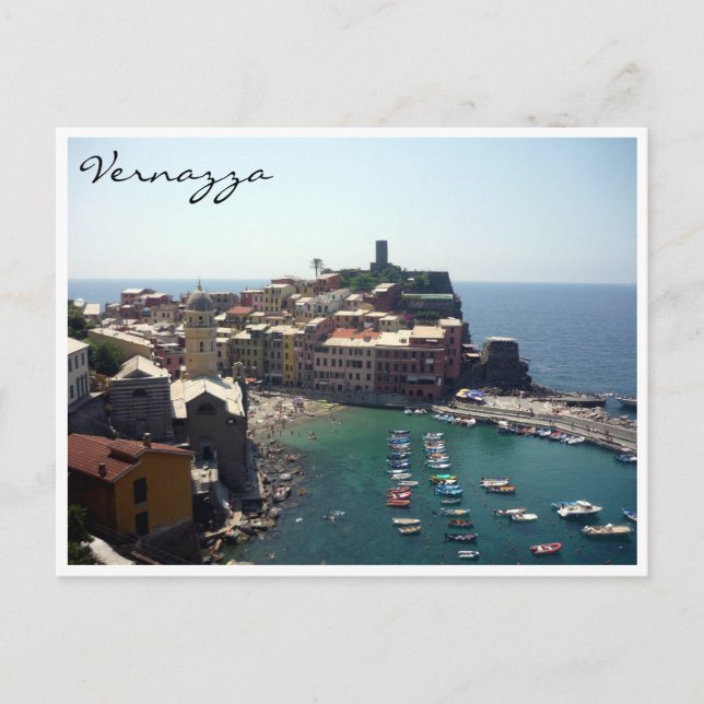 Carte Postale vue vernazza (Devant)
