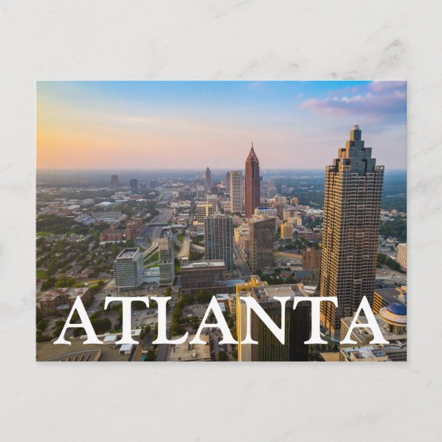 Carte Postale Vue ville | Atlanta, Géorgie (Devant)