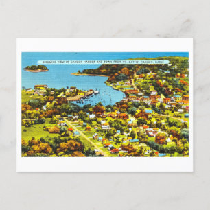 Carte Postale Vue vintage de Camden, Maine,