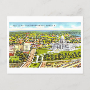 Carte Postale Vue vintage de la Providence, Rhode Island,