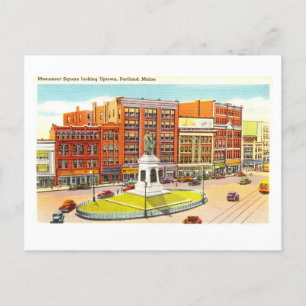 Carte Postale Vue vintage de Portland, Maine,