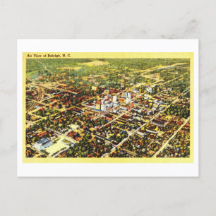 Carte Postale Vue vintage de Raleigh, Caroline du Nord,