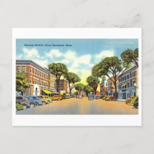 Carte Postale Vue vintage sur Great Barrington, Massachusetts,
