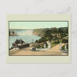 Carte Postale Vue vintage Victoria Park Niagara Falls tramway