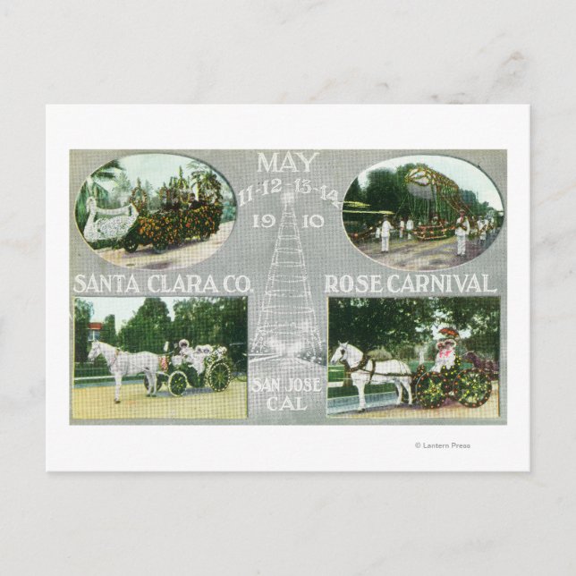 Carte Postale Vues pittoresques du Rose Père Noël Clara Co (Devant)