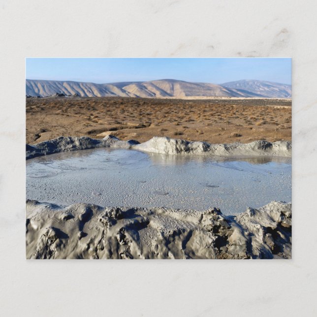 Carte Postale Vulcano boueux (Devant)
