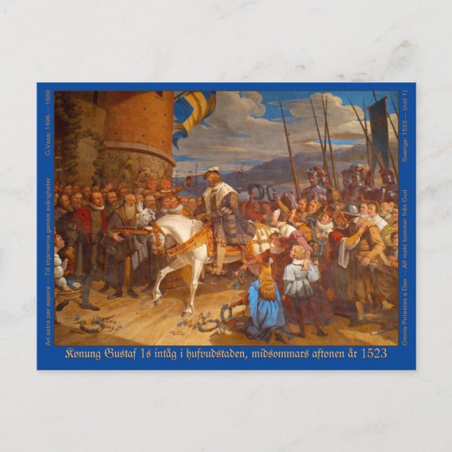 Carte Postale Vykort — Gustav Vasa (Devant)