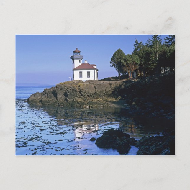 Carte Postale WA, île San Juan, phare de Lime Kiln (Devant)