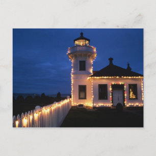 Carte Postale WA, Mukilteo, Mukilteo Lighthouse, established 2