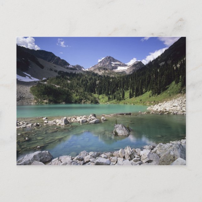 Carte Postale WA, Okanogan NF, Lewis Lake et Black Peak (Devant)