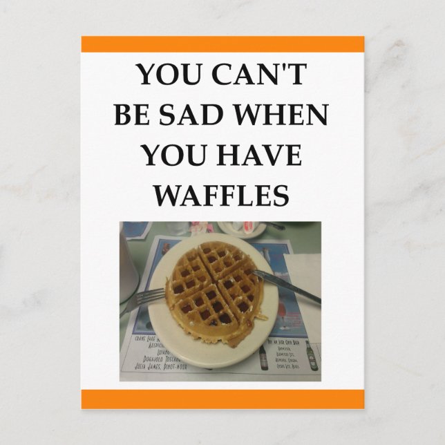 CARTE POSTALE WAFFES (Devant)