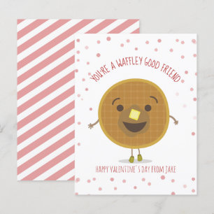 Carte Postale Waffley Good Friend Waffle Kid Classroom Valentine