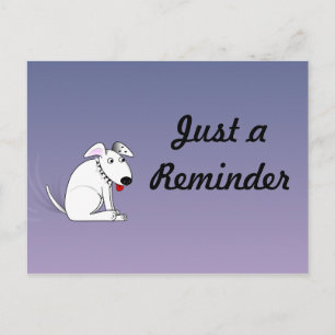 Carte Postale Wagging Dog Reminder Postcard