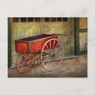 Carte Postale Wagon - Ce vieux wagon rouge