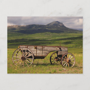Carte Postale Wagon Historique Laissé Dans Un Pâté