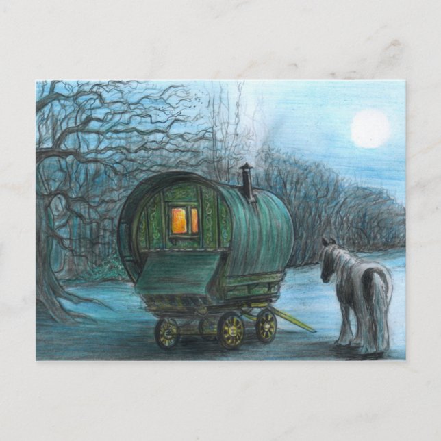 Carte Postale wagon Lune (Devant)