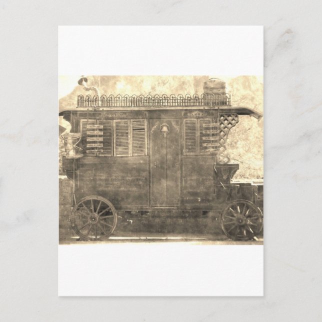 Carte Postale Wagon vintage Tsigane (Devant)