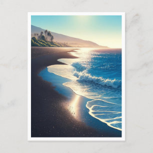 Carte Postale Waianapanapa State Park Black Sand Beach, Maui