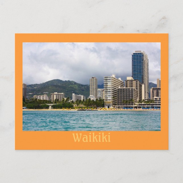 Carte postale Waikiki (Devant)