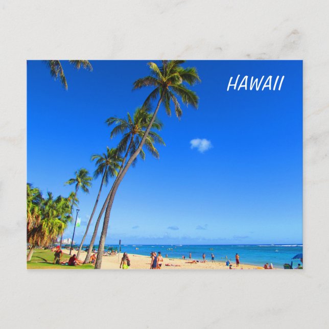 Carte postale Waikiki Hawaii (Devant)