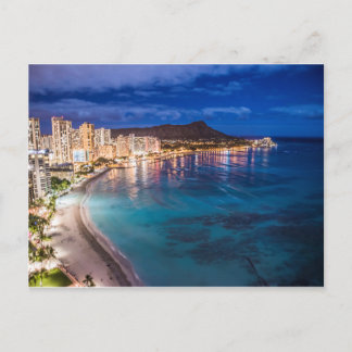 Carte Postale Waikiki la nuit